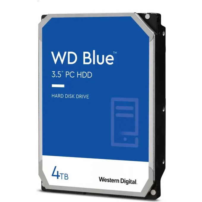 Жесткий диск WESTERN DIGITAL BLUE , 4ТБ, HDD, SATA III, 3.5" WD40EZAZ