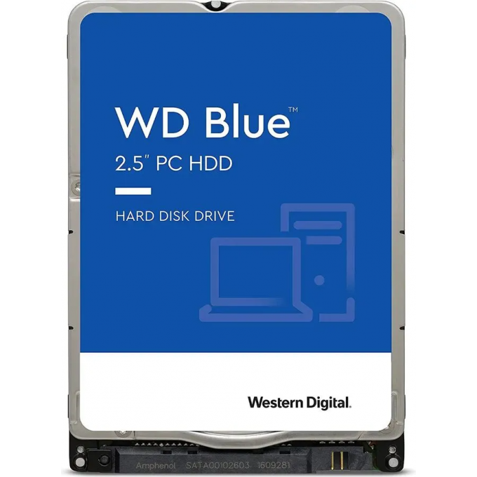 Жесткий диск WESTERN DIGITAL BLUE , 500ГБ, HDD, SATA III, 2.5" WD5000LPZX