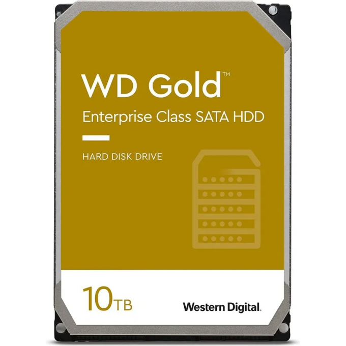 Жесткий диск WESTERN DIGITAL GOLD , 10ТБ, HDD, SATA III, 3.5" WD102KRYZ