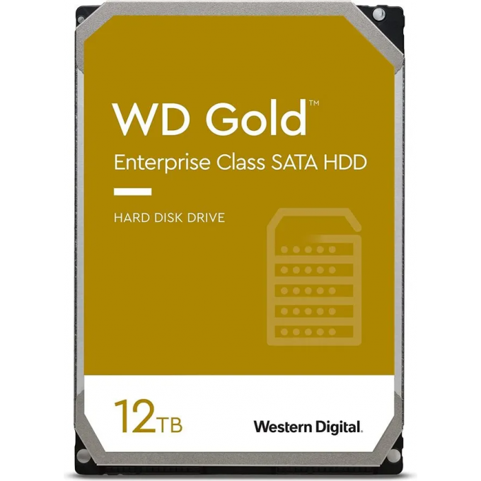 Жесткий диск WESTERN DIGITAL GOLD , 12ТБ, HDD, SATA III, 3.5" WD121KRYZ