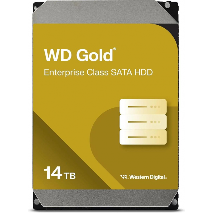 Жесткий диск WESTERN DIGITAL Gold , 14ТБ, HDD, SATA III, 3.5" WD142KRYZ