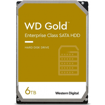 Жесткий диск WESTERN DIGITAL GOLD WD6003FRYZ, 6ТБ, HDD, SATA III, 3.5"