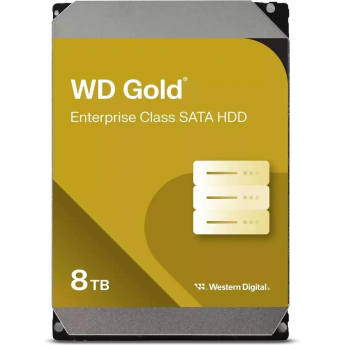 Жесткий диск WESTERN DIGITAL Gold WD8005FRYZ, 8ТБ, HDD, SATA III, 3.5" Жесткий диск WESTERN DIGITAL Gold WD8005FRYZ, 8ТБ, HDD, SATA III, 3.5"
