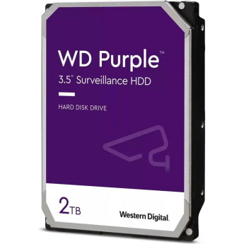 Жесткий диск WESTERN DIGITAL PURPLE WD22PURZ, 2ТБ, HDD, SATA III, 3.5"