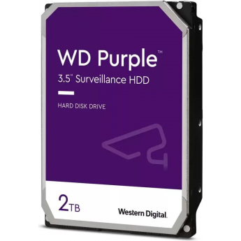 Жесткий диск WESTERN DIGITAL PURPLE WD23PURZ, 2ТБ, HDD, SATA III, 3.5" Жесткий диск WESTERN DIGITAL PURPLE WD23PURZ, 2ТБ, HDD, SATA III, 3.5"