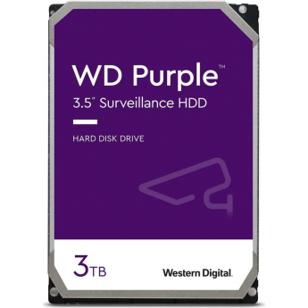 Жесткий диск WESTERN DIGITAL Purple WD33PURZ, 3ТБ, HDD, SATA III, 3.5"