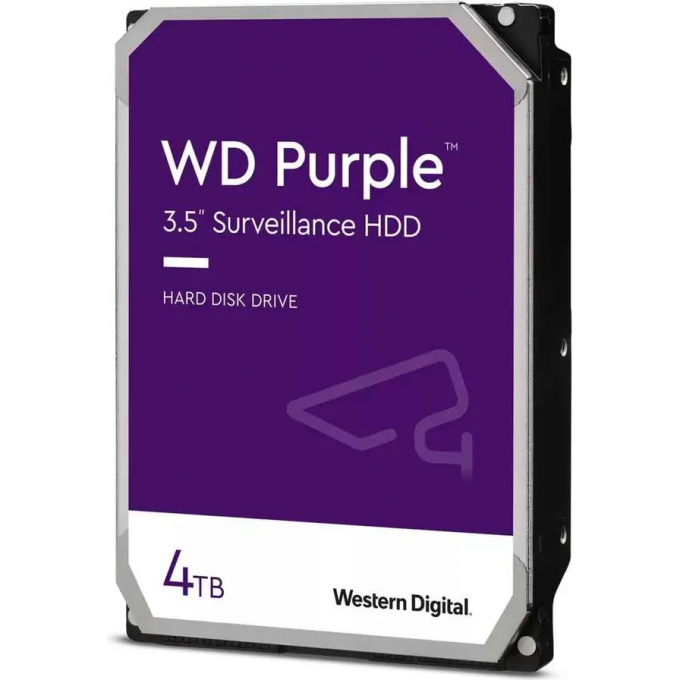 Жесткий диск WESTERN DIGITAL PURPLE , 4ТБ, HDD, SATA III, 3.5" WD40PURZ