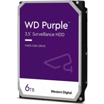 Жесткий диск WESTERN DIGITAL PURPLE WD63PURZ, 6ТБ, HDD, SATA III, 3.5"