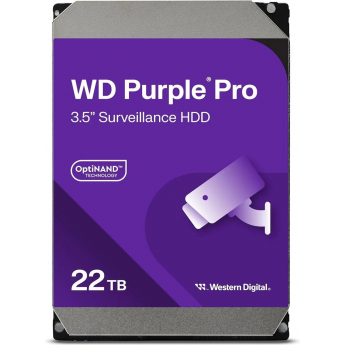 Жесткий диск WESTERN DIGITAL Purple Pro WD221PURP, 22ТБ, HDD, SATA III, 3.5"