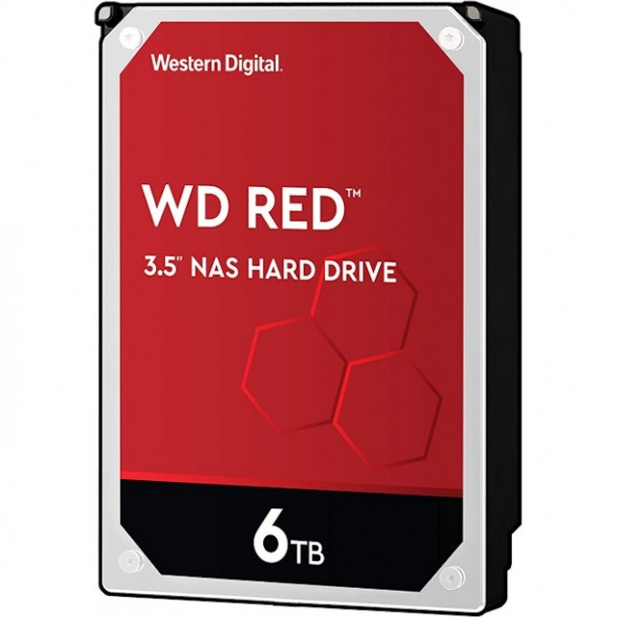 Жесткий диск WESTERN DIGITAL RED , 6ТБ, HDD, SATA III, 3.5" WD60EFAX