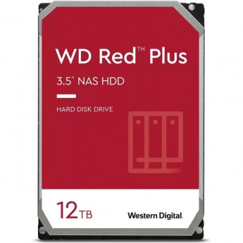 Жесткий диск WESTERN DIGITAL RED PLUS WD120EFBX, 12TB, HDD, SATA-III, 3.5"