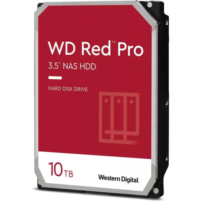 Жесткий диск WESTERN DIGITAL RED PRO , 10ТБ, HDD, SATA III, 3.5" WD102KFBX