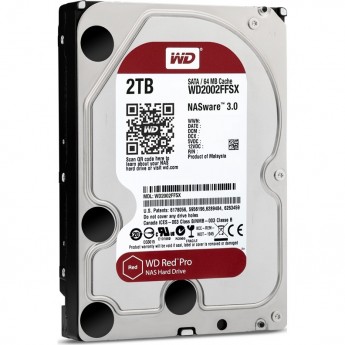 Жесткий диск WESTERN DIGITAL RED PRO WD2002FFSX, 2 ТБ, HDD, SATA-III, 3.5" Жесткий диск WESTERN DIGITAL RED PRO WD2002FFSX, 2 ТБ, HDD, SATA-III, 3.5"