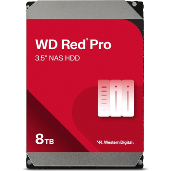 Жесткий диск WESTERN DIGITAL Red Pro WD8005FFBX, 8ТБ, HDD, SATA III, 3.5"