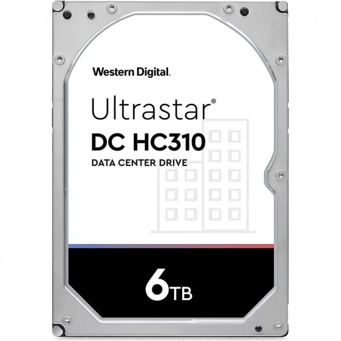 Жесткий диск WESTERN DIGITAL ULTRASTAR DC HC310 HUS726T6TALE6L4, 6ТБ, HDD, SATA III, 3.5" 0B36039