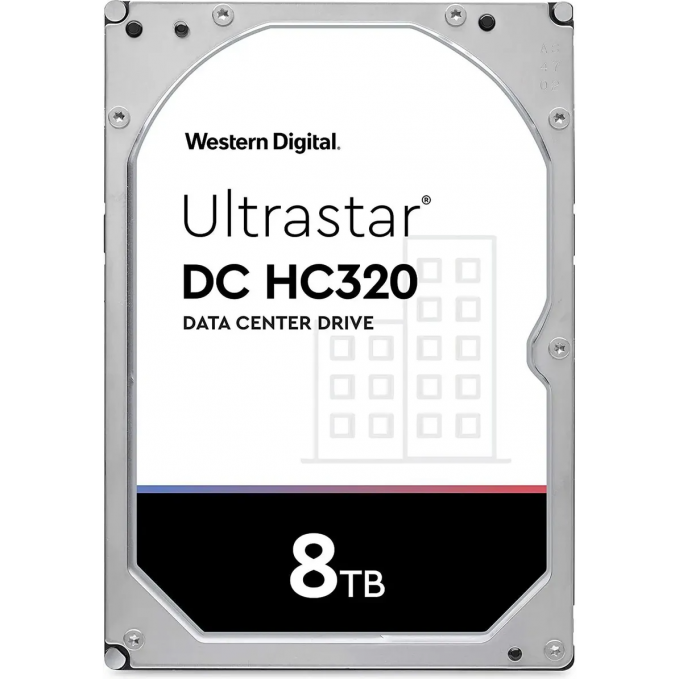 Жесткий диск WESTERN DIGITAL ULTRASTAR DC HC320 HUS728T8TALE6L4, 8ТБ, HDD, SATA III, 3.5" 0B36452