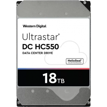 Жесткий диск WESTERN DIGITAL ULTRASTAR DC HC550 WUH721818ALE6L4, 18ТБ, HDD, SATA III, 3.5"