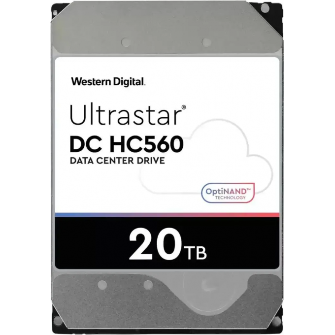 Жесткий диск WESTERN DIGITAL ULTRASTAR DC HC560 WUH722020BLE6L4, 20ТБ, HDD, SATA III, 3.5" 0F38785