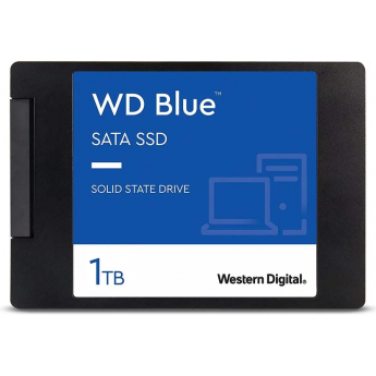 SSD накопитель WESTERN DIGITAL BLUE WDS100T2B0A 1ТБ, 2.5", SATA III, SATA