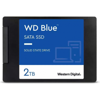 SSD накопитель WESTERN DIGITAL BLUE WDS200T2B0A 2ТБ, 2.5", SATA III