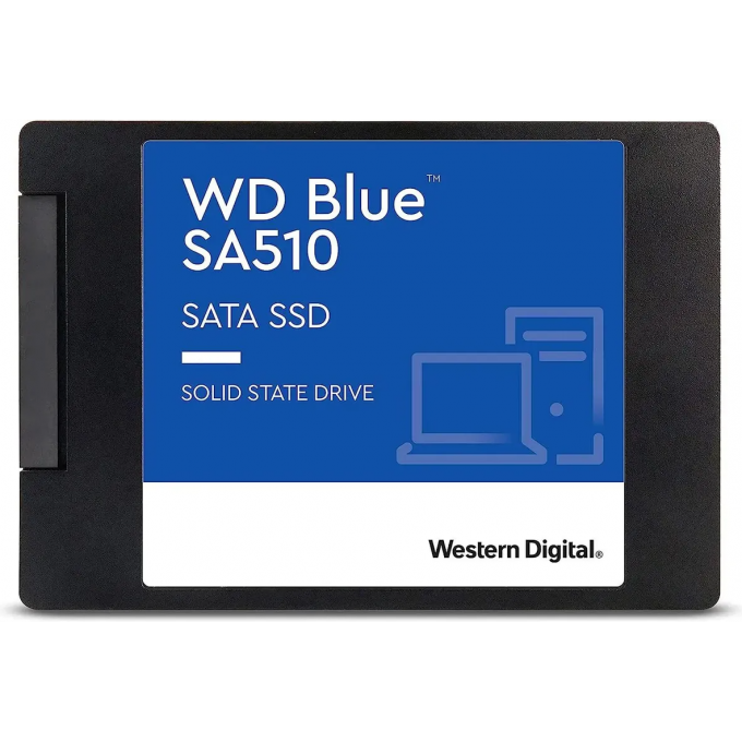 SSD накопитель WESTERN DIGITAL Blue SA510 2ТБ, 2.5", SATA III, SATA WDS200T3B0A