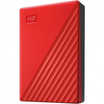 Внешний диск HDD WESTERN DIGITAL My Passport WDBPKJ0050BRD-WESN, 5ТБ, красный