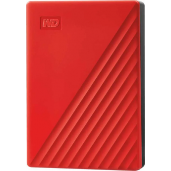 Внешний жесткий диск WESTERN DIGITAL MY PASSPORT WDBPKJ0040BRD-WESN, 4ТБ, красный